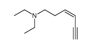 N,N-diethylhex-3-en-5-yn-1-amine Structure