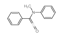 N-methyl-N-(phenyl-sulfinyl-methyl)aniline结构式