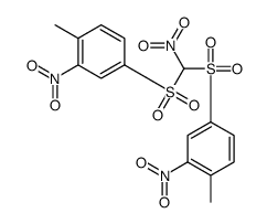 1-methyl-4-[(4-methyl-3-nitrophenyl)sulfonyl-nitromethyl]sulfonyl-2-nitrobenzene Structure