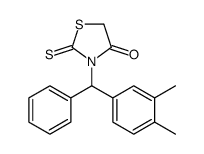 3-[(3,4-dimethylphenyl)-phenylmethyl]-2-sulfanylidene-1,3-thiazolidin-4-one结构式