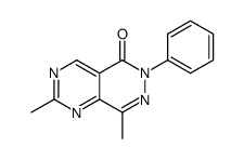 2,8-dimethyl-6-phenylpyrimido[4,5-d]pyridazin-5-one结构式