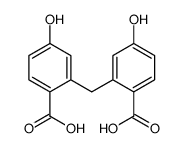 2-[(2-carboxy-5-hydroxyphenyl)methyl]-4-hydroxybenzoic acid结构式