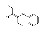 E-3-Chlor-4-phenylseleno-3-hexen Structure