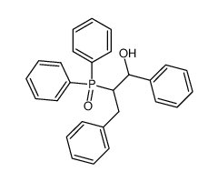 1,3-Diphenyl-2-(diphenylphosphinoyl)-propan-1-ol Structure
