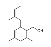 [4,6-dimethyl-2-(2-methylbut-2-enyl)cyclohex-3-en-1-yl]methanol结构式