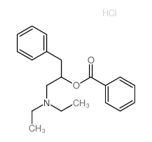 (1-diethylamino-3-phenyl-propan-2-yl) benzoate结构式