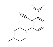 2-(4-methylpiperazinyl)-6-nitrobenzenecarbonitrile结构式