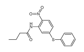 N-(2-nitro-5-(phenylthio)phenyl)butyramide Structure