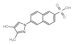 6-(4-hydroxy-3-methyl-1H-pyrazol-1-yl)naphthalene-2-sulfonic acid结构式