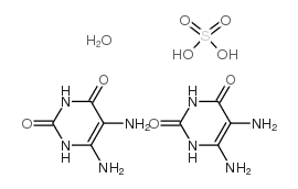 5,6-DIAMINO-2,4-DIHYDROXYPYRIMIDINE SULFATE DIHYDRATE structure