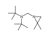 N-tert-butyl-N-[(2,2-dimethylaziridin-1-yl)methyl]-2-methylpropan-2-amine Structure