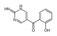 (2-aminopyrimidin-5-yl)-(2-hydroxyphenyl)methanone结构式