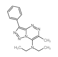 [1,2,3]Triazolo[5,1-c][1,2,4]triazin-7-amine,N,N-diethyl-6-methyl-3-phenyl- structure