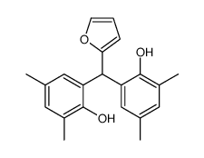 2-[furan-2-yl-(2-hydroxy-3,5-dimethylphenyl)methyl]-4,6-dimethylphenol结构式