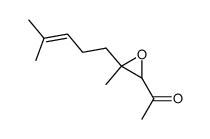 3,4-Anhydro-1,5-dideoxy-4-(4-methyl-3-pentenyl)pent-2-ulose结构式