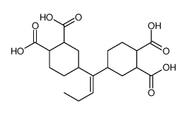 4-[1-(3,4-dicarboxycyclohexyl)but-1-enyl]cyclohexane-1,2-dicarboxylic acid Structure