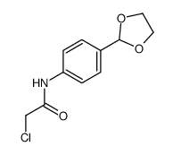 2-chloro-N-[4-(1,3-dioxolan-2-yl)phenyl]acetamide Structure