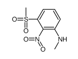 N-methyl-3-methylsulfonyl-2-nitroaniline Structure