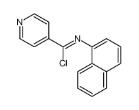 N-naphthalen-1-ylpyridine-4-carboximidoyl chloride结构式