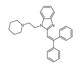 2-(2,2-diphenylethenyl)-1-(2-piperidin-1-ylethyl)benzimidazole Structure