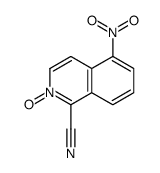 5-nitro-2-oxidoisoquinolin-2-ium-1-carbonitrile Structure