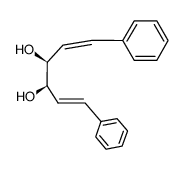 meso-1,6-Diphenyl-hexadien-(1,5)-diol-(3,4)结构式