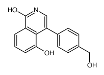 5-hydroxy-4-[4-(hydroxymethyl)phenyl]-2H-isoquinolin-1-one结构式
