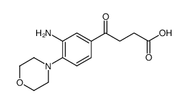 3-(3-amino-4-morpholino-benzoyl)propionic acid结构式