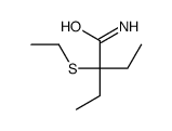 2-Ethyl-2-(ethylthio)butyramide structure