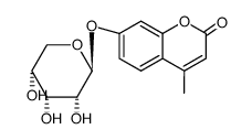 4-methylumbellifer-7-yl β-D-ribopyranoside结构式