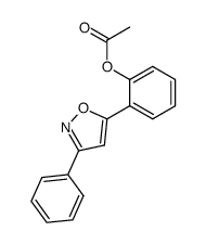 3-phenyl-5-(2-acetoxyphenyl)isoxazole结构式