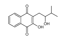 2-hydroxy-3-(2-hydroxy-3-methyl-butyl)-[1,4]naphthoquinone Structure