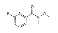 6-Fluoro-N-methyl-N-(methyloxy)-2-pyridinecarboxamide Structure