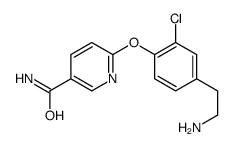 6-[4-(2-aminoethyl)-2-chlorophenoxy]pyridine-3-carboxamide Structure