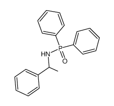 (RS)-N-(1-phenylethyl)-P,P-diphenylphosphinamide结构式