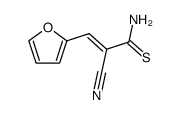 (E)-2-cyano-3-(furan-2-yl)prop-2-enethioamide结构式