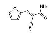 (E)-2-cyano-3-(furan-2-yl)prop-2-enethioamide structure