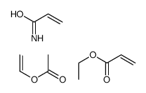 ethenyl acetate,ethyl prop-2-enoate,prop-2-enamide Structure