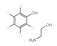 2-aminoethanol; 2,3,4,5,6-pentachlorophenol结构式