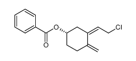 (S,Z)-3-(2-chloroethylidene)-4-methylenecyclohexyl benzoate Structure