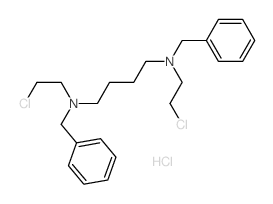 1,4-Butanediamine,N1,N4-bis(2-chloroethyl)-N1,N4-bis(phenylmethyl)-, hydrochloride (1:2) structure