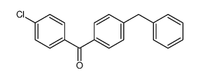 (4-benzylphenyl)-(4-chlorophenyl)methanone Structure