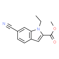 1H-Indole-2-carboxylicacid,6-cyano-1-ethyl-,methylester(9CI) picture