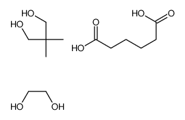 2,2-dimethylpropane-1,3-diol,ethane-1,2-diol,hexanedioic acid结构式
