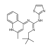 2-(2,2-dimethylpropyl)-1-(2-methylquinolin-4-yl)-3-(1,3-thiazol-2-yl)guanidine结构式
