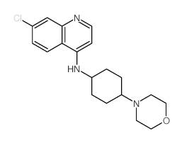 4-Quinolinamine,7-chloro-N-[4-(4-morpholinyl)cyclohexyl]- structure