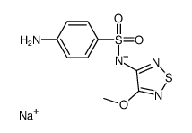 sodium,(4-aminophenyl)sulfonyl-(4-methoxy-1,2,5-thiadiazol-3-yl)azanide结构式