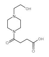 4-[4-(2-hydroxy-ethyl)-piperazin-1-yl]-4-oxo-butyric acid structure
