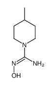 1-Piperidinecarboximidamide,N-hydroxy-4-methyl- Structure