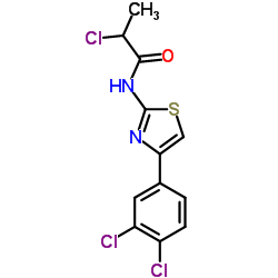 2-Chloro-N-[4-(3,4-dichloro-phenyl)-thiazol-2-yl]-propionamide Structure